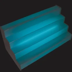 Flaschentreppe 1000x440mm - LED bunt