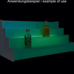 Flaschentreppe 1000x440mm - LED bunt