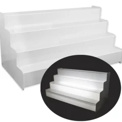 Flaschentreppe 1000x440mm - LED weiß