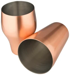 French Cocktail Shaker, kupferfarben matt, zweiteilig (500ml)