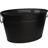 Getränkewanne schwarz mit Einsatz - 40x28x22cm