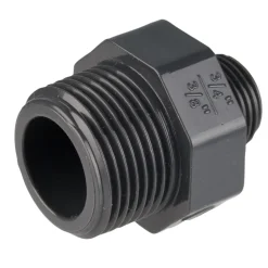 Gewindefitting Reduzierstück 3/4" AG x 3/8" AG - PVC