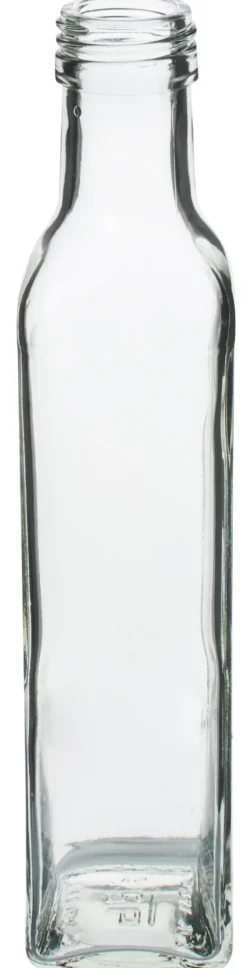 Glasflasche eckig - 250ml