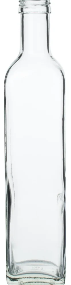 Glasflasche eckig - 500ml