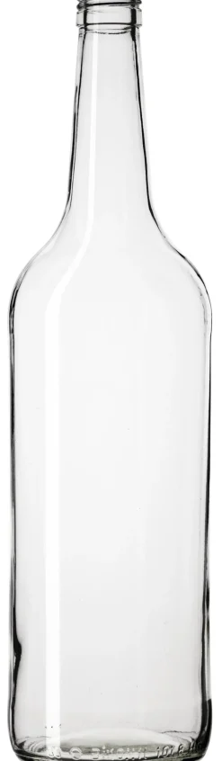 Glasflasche Geradhals klar - 1000ml