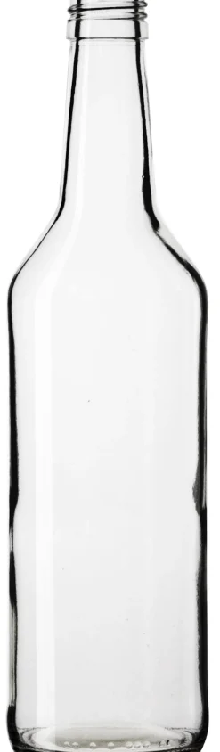Glasflasche Geradhals klar - 500ml
