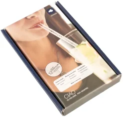 Glastrinkhalme (9x200mm), Leonardo - klar (12 Stk.)