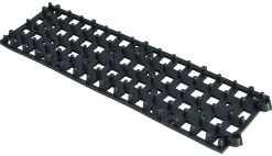 Gläserabstellmatte schwarz - 9x31cm