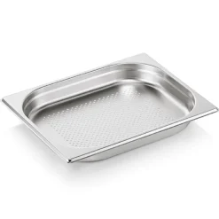 GN 1/2 Behälter, mit Bodenlochung, CNS, GN ESSENTIALS - 4cm (6 Stk.)