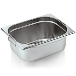 GN 1/2 Behälter, mit Fallgriffen, CNS - 10cm (Serie GN CORE)