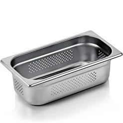 GN 1/3 Behälter, mit Seiten- & Bodenlochung,CNS, GN ESSENTIALS - 10cm (6 Stk.)