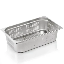 GN 1/1 Behälter, mit Seiten- & Bodenlochung,CNS, GN ESSENTIALS - 15cm (6 Stk.)