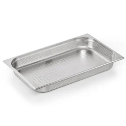 GN 1/1 Behälter, mit Seiten- & Bodenlochung, CNS, GN ESSENTIALS - 6,5cm (6 Stk.)