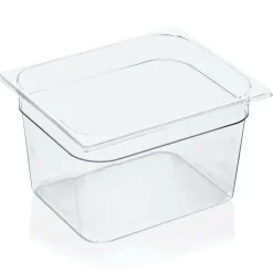 GN 1/2 Behälter mit Skalierung, Polycarbonat transparent - H 20cm (Serie GN 94)