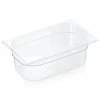 GN 1/4 Behälter mit Skalierung, Polycarbonat transparent - H 10cm (Serie GN 94)
