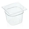 GN 1/6 Behälter mit Skalierung, Polycarbonat transparent - H 15cm (Serie GN 94)