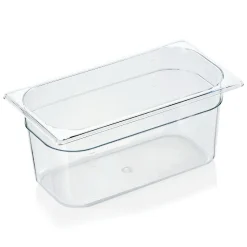 GN 1/3 Behälter mit Skalierung, Polycarbonat transparent - H 15cm (Serie GN 94)