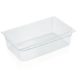 GN 1/1 Behälter mit Skalierung, Polycarbonat transparent - H 15cm (Serie GN 94)