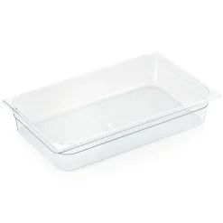 GN 1/1 Behälter mit Skalierung, Polycarbonat transparent - H 10cm (Serie GN 94)