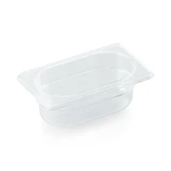 GN 1/9 Behälter mit Skalierung, Polycarbonat transparent - H 6,5cm (Serie GN 94)