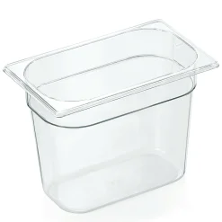 GN 1/4 Behälter mit Skalierung, Polycarbonat transparent - H 20cm (Serie GN 94)