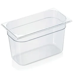 GN 1/3 Behälter mit Skalierung, Polycarbonat transparent - H 20cm (Serie GN 94)