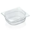 GN 1/6 Behälter mit Skalierung, Polycarbonat transparent - H 6,5cm (Serie GN 94)