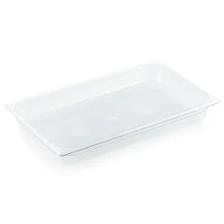 GN 1/1 Behälter mit Skalierung, Polycarbonat transparent - H 6,5cm (Serie GN 94)