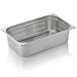 GN 1/1 Behälter, Seiten- & Bodenlochung, CNS - H 15cm (Serie GN CORE)