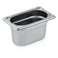 GN 1/9 Behälter, U-Ecken, CNS - H 10cm (Serie GN CORE)