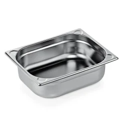 GN 1/2 Behälter, U-Ecken, CNS - H 10cm (Serie GN CORE)