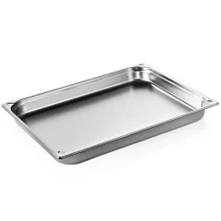 GN 2/1 Behälter, U-Ecken, CNS - H 6,5cm (Serie GN CORE)