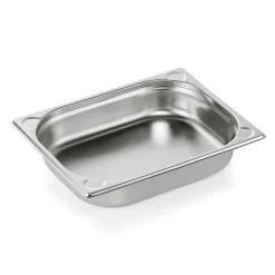 GN 1/2 Behälter, U-Ecken, CNS - H 6,5cm (Serie GN CORE)