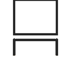 GN 1/2 Büffetständer Luxor, Stahl schwarz - 32,5x26,5x12cm