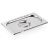 GN 1/4 Deckel, mit Löffelaussparung, CNS 18/8 (Serie GN SELECT)