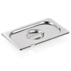 GN 1/4 Deckel, mit Löffelaussparung, CNS 18/8 (Serie GN SELECT)