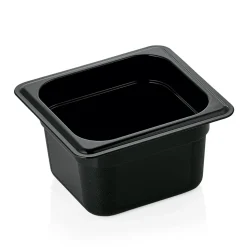 GN 1/6 Gastronormbehälter 65mm Tiefe - PC schwarz (Serie GN 96)
