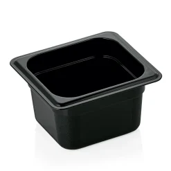 GN 1/6 Gastronormbehälter 100mm Tiefe - PC schwarz (Serie GN 96)