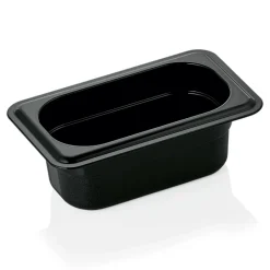 GN 1/9 Gastronormbehälter 65mm Tiefe - PC schwarz (Serie GN 96)