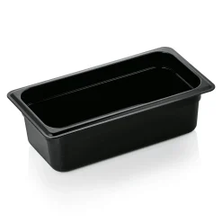 GN 1/3 Gastronormbehälter 100mm Tiefe - PC schwarz (Serie GN 96)