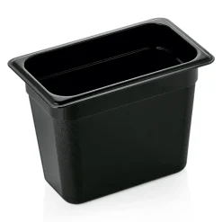 GN 1/4 Gastronormbehälter 200mm Tiefe - PC schwarz (Serie GN 96)