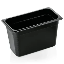 GN 1/3 Gastronormbehälter 200mm Tiefe - PC schwarz (Serie GN 96)