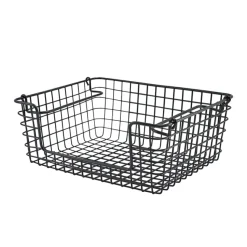 GN 1/2 Präsentationskorb, Draht schwarz - offene Seite