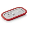 GN 1/4 Transportdeckel, mit Silikondichtung, CNS 18/8 (Serie GN SELECT)