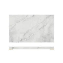 GN1/3 Platte, Melamin, Marmoroptik weiß - 32,5x17,6cm