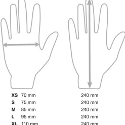 Handschuhe Nitril schwarz XS (100 Stück)