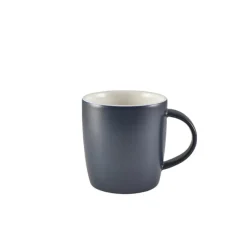 Henkelbecher Porzellan matt blau – 350 ml (6 Stk.)