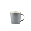 Henkelbecher Porzellan matt grau – 350 ml (6 Stk.)