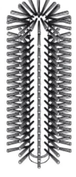 Innenbürste f. Alu-Durchfluter 25cm