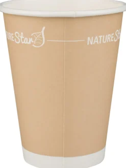 Kaffeebecher Papier, braun - 300ml, 9cm (50 Stk.)